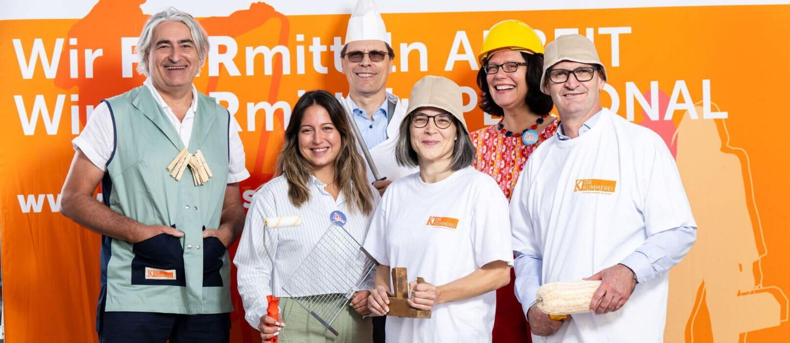 Unsere Gäste schlüpften beim Jubiläumsfest in witzige Verkleidungen.