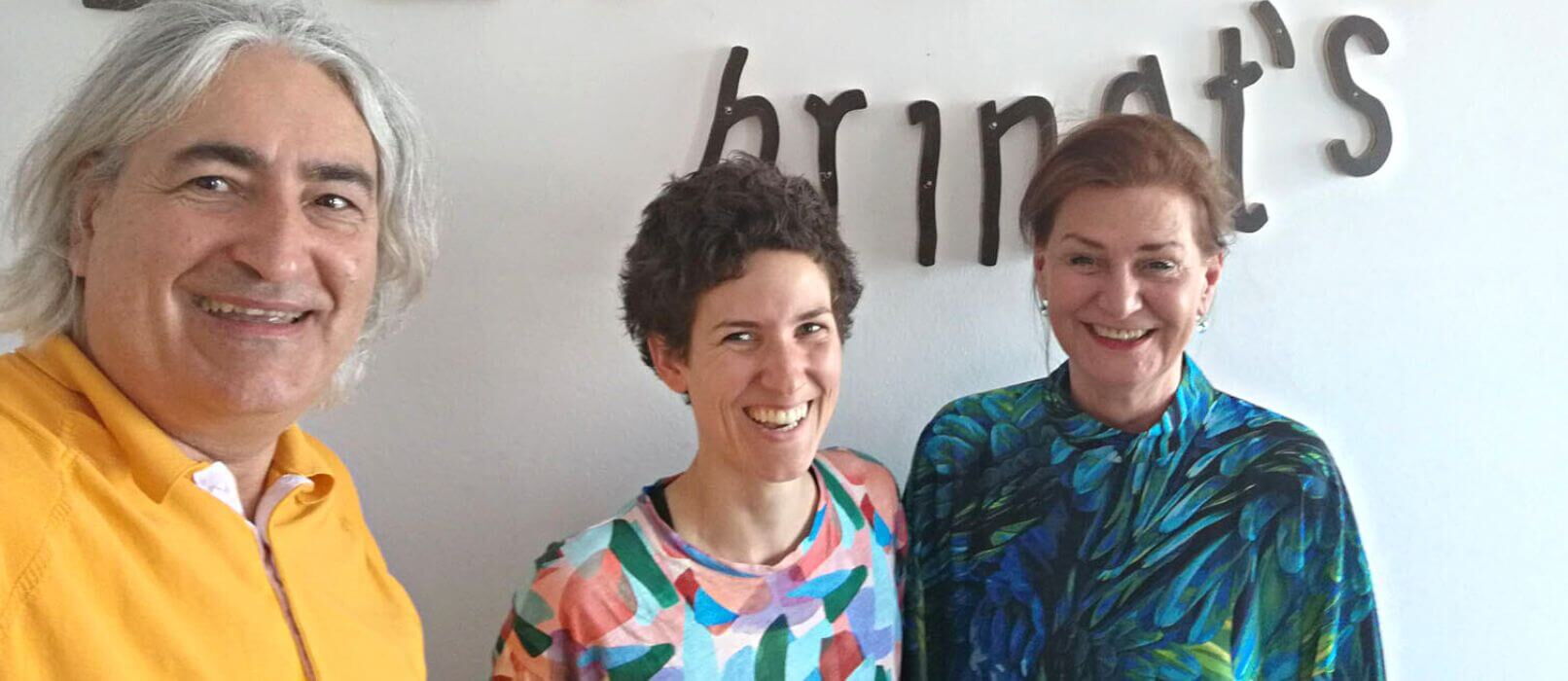 Thomas Rihl mit Rita Huber und Martina Gruber