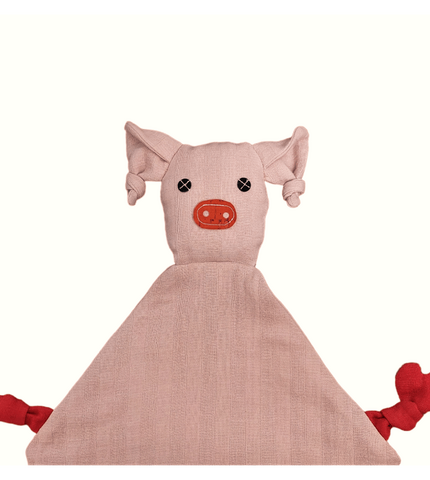 Schmusetuch Mathias, gleicht einem Ferkel.