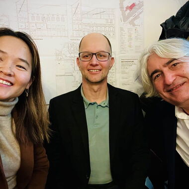 Selfie: Thomas Rihl, Zita Oyuntuul Chuluun und Gerald Schmid.