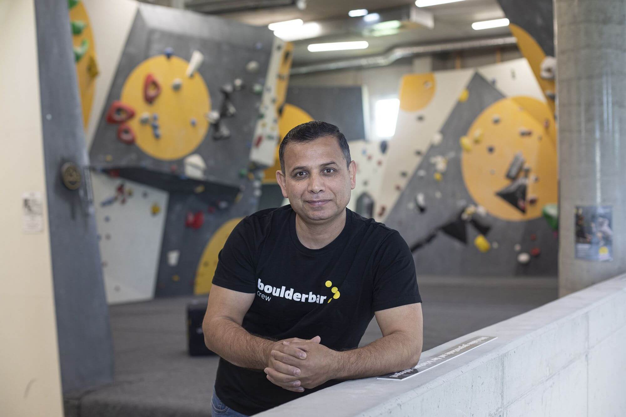 Erfolgsgeschichte von Edress Awda, Servicetechniker bei Boulderbar Wien.