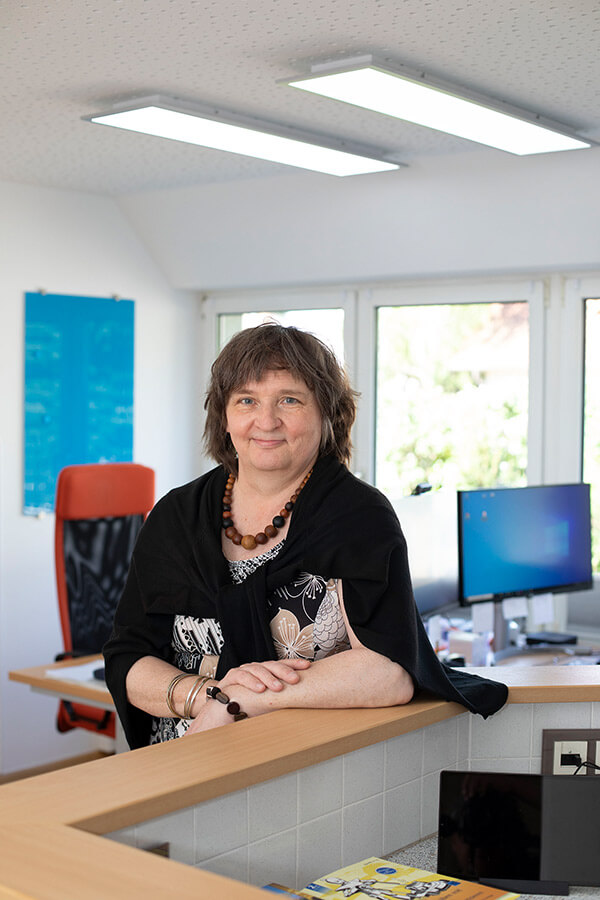 Simone Klein im Büro.