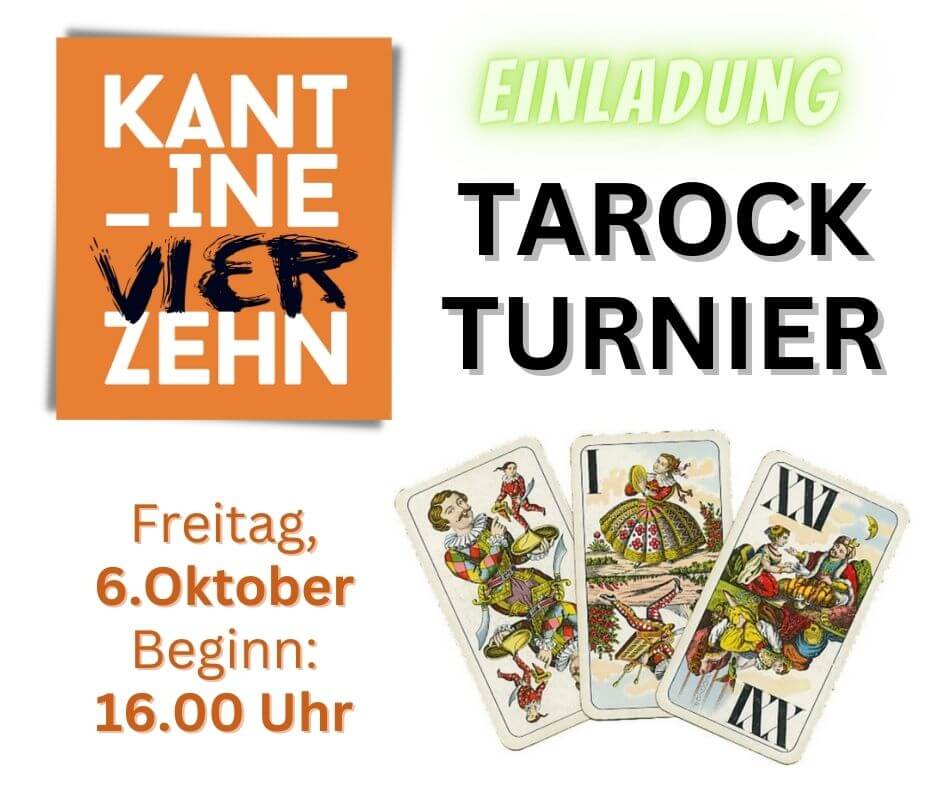 Tarock-Turnier Einladung