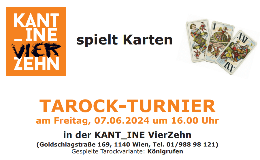 Tarock-Turnier Einladung